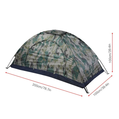 Camping Tent Fishing Tent Leisure Tent Outdoor Single Person Leisure Windproof Tent for Camping Fishing Climbing Camouflage