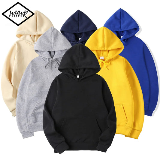 Spring Autumn Fashion Men's Women's Hoodie Casual Hoodies Pullovers Sweatshirts Men's Top Solid Color Hoodies Sweatshirt Male