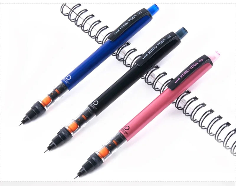 UNI Kuru Toga Mechanical Pencil M5-452 Drawing Pencil 0.5mm Low Center of Gravity Automatic Rotation School Supplies Stationery
