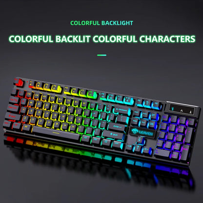 Computer Gaming Keyboard And Mouse Set USB Wired Backlight PC Keyboard Mouse Combos