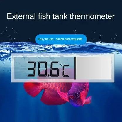 1pcs Aquarium Thermometer Electronic LCD Digital Fish Tank Temperature Measurement Fish Tank Temp Meter Aquarium Accessories