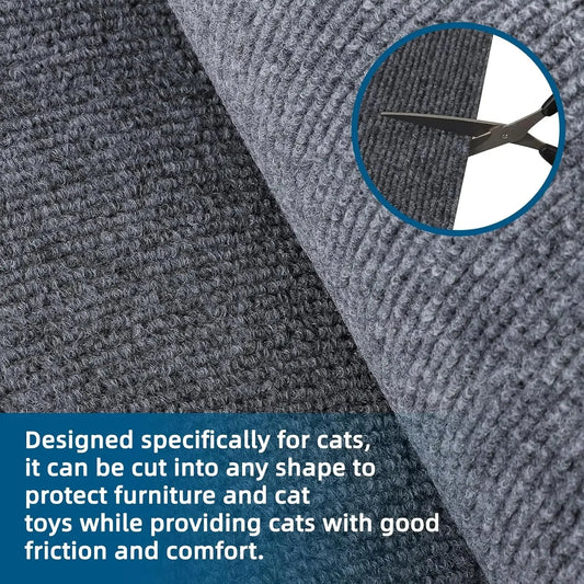 Anti Cat Scratch Sofa Cat Crawling Mat Sofa Protection Grinding Climbing Frame Self-adhesive Carpet Cats Scratch Board Cat Toys