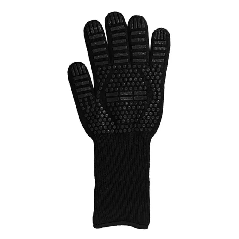BBQ Microwave Oven Gloves High Temperature Resistance Barbecue Mitts 800 Degrees Fireproof Anti Heat Insulation Glove for Baking