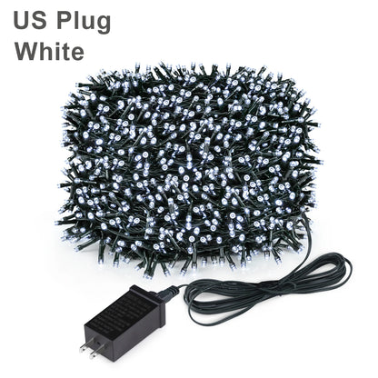 2025 New Year Decoration LED Christmas Light White/Warm/RGB Waterproof Fairy String Lights for Curtain Wedding Party Lighting