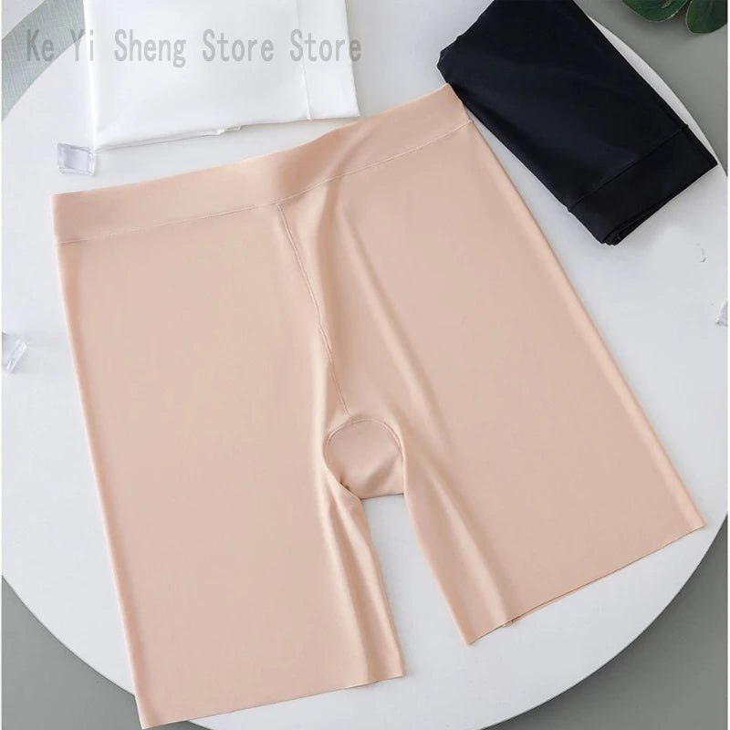 Women's thin safety pants, women's seamless breathable leggings, non-curling edge exposure, and plain pants are comfortable