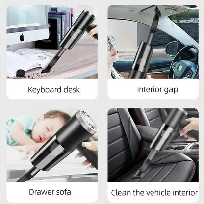 Clearance_Portable Wireless Car Vacuum Cleaner Wireless Vacuum Cleaner Dual Use for Home and Car 120W High Power Powerful Vacuum