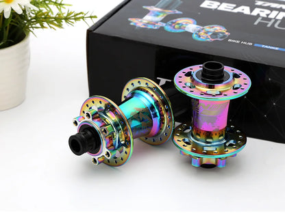 TANKE 120 Click Hub 6 Bearing MTB Mountain Bike Hub Front Rear 28 32 36 Holes QR Thru-axle Exchange Disc Brake Bicycle Hubs HG