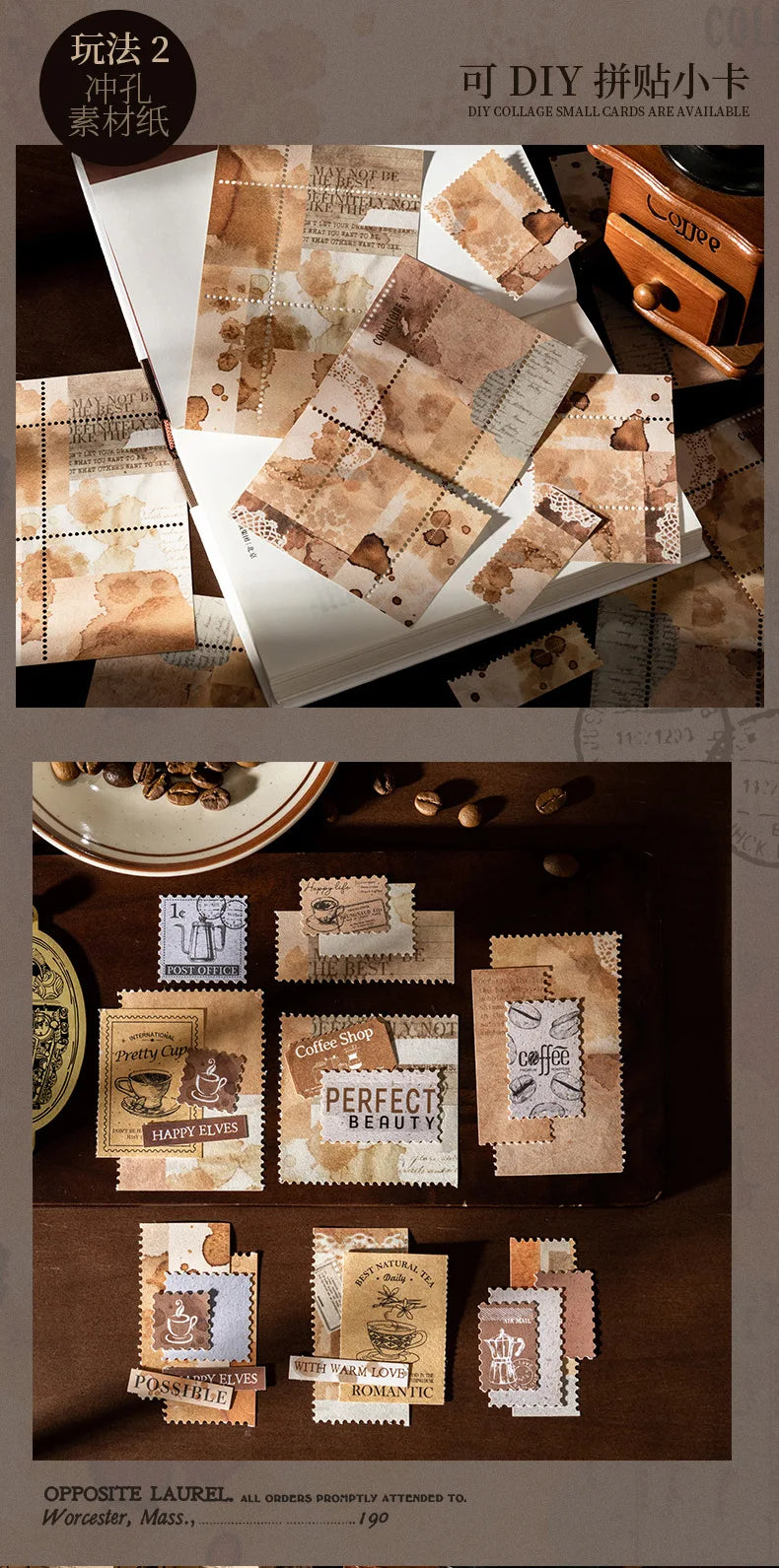 125piece Coffee Business Guide Writing Notebooks Coffee Handbook Decoration Notebooks Handbook School Large Portion