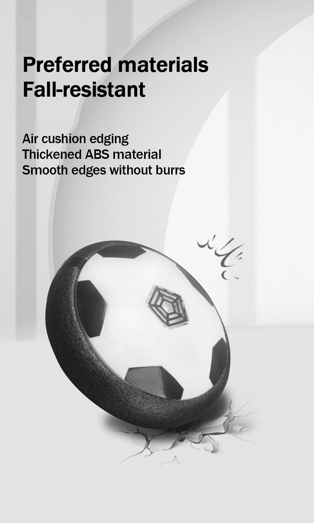 1 Pcs Battery Type Electric Light Air Cushion Indoor Parent Child Exercise Suspended Football