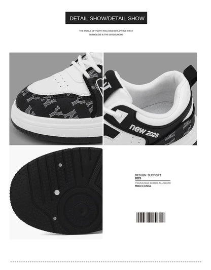 Men's Shoes, Spring 2025 New Printed German Training Board Shoes, Versatile, Niche, High-end, Sports and Leisure Shoes