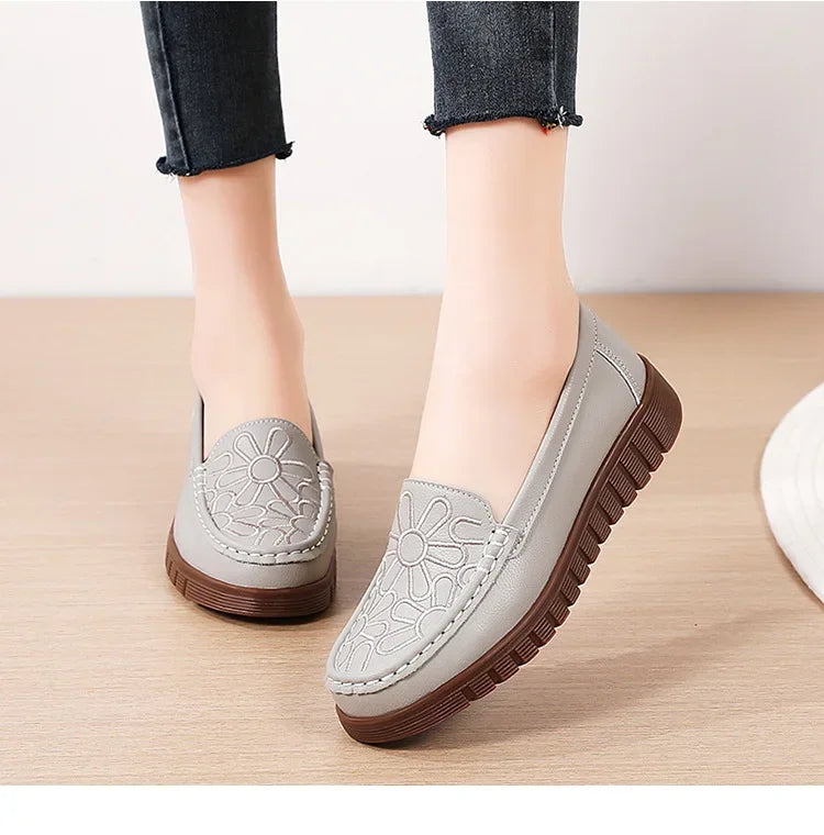 Women's Shoes Slip-on Loafers Ladies Casual Shoes Platform Wedge Moccasins Sneakers Comfortable Flat Shoes Zapatos Mujer 2024