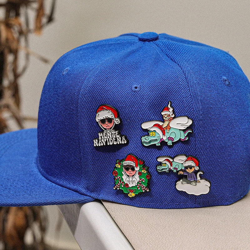 Retro Mexican Metal Hat Clip Pins Enamel Pins Cartoon Sloth Boy Baseball Cap Golf Cap Hat Badge Accessories Fashion Jewelry Gift