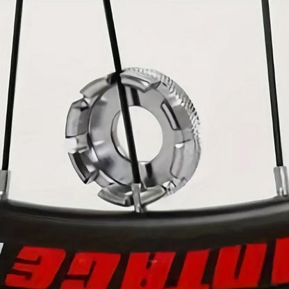 maintenance bicycle spoke wrench, bicycle spoke nipple key, 8-way wrench for bicycle maintenance, used for bicycle wire adjustme