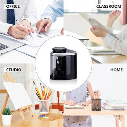 Portable Pencil Sharpener Electric Manual 2 in 1 Automatic Pencil Sharpener Kids Adults Auto Pencil Sharpener Stationery