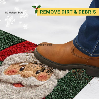Christmas Door Mat Red Santa Claus Outdoor and indoor Gingerbread Man Carpet  New Year 2026 Merry Christmas Home Decor Foot Mat