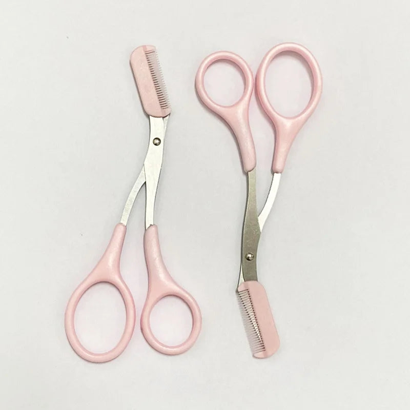 Eyebrow Trimming Knife Eyebrow Face Razor For Women Professional Eyebrow Scissors With Comb Brow Trimmer Scraper Accesso