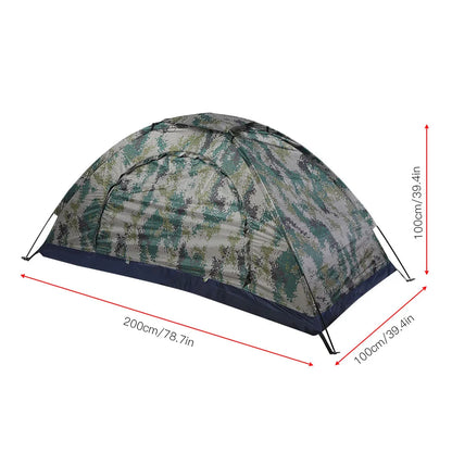 Camping Tent Fishing Tent Leisure Tent Outdoor Single Person Leisure Windproof Tent for Camping Fishing Climbing Camouflage