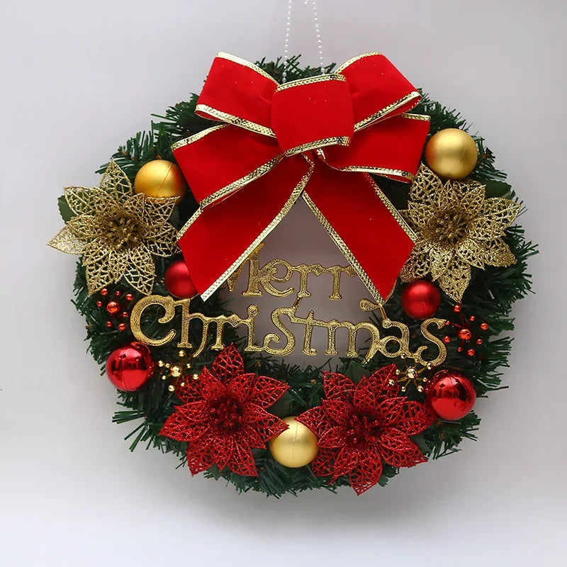 Sp Hot Sale Merry Christmas Decoration Wreath Manufacturer Artificial Greenery Christmas Garland Decoration
