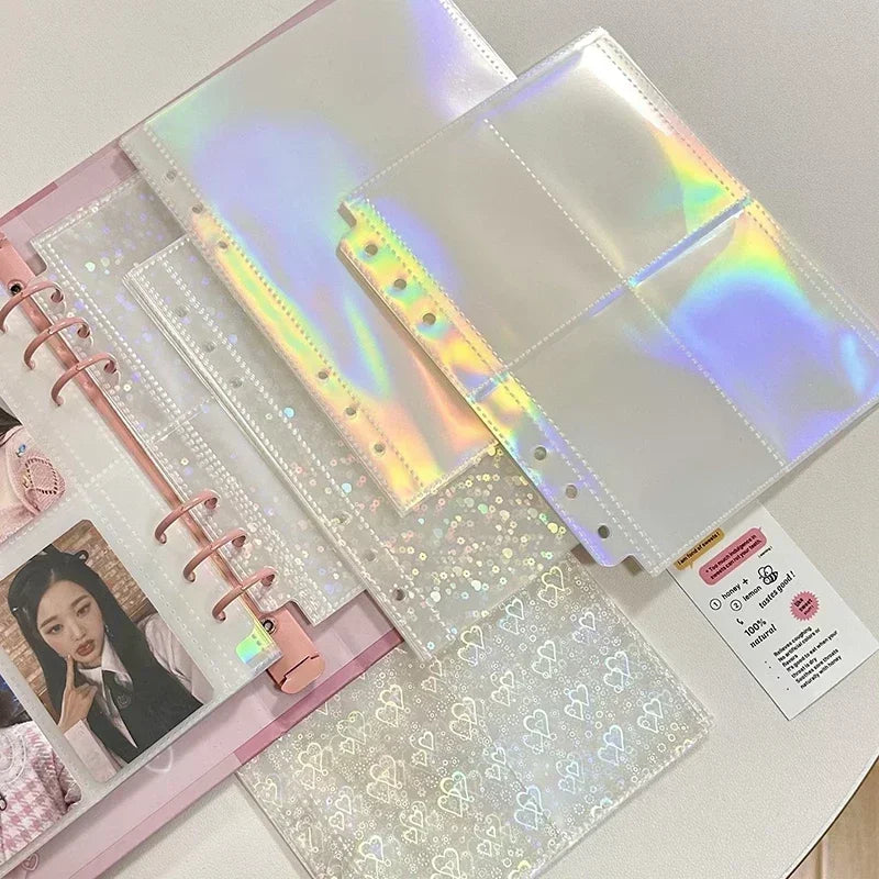 10pcs 1-4 Grids Transparent Inlay Idol Card Collect Book Inner Page Inner Kpop Binder Photocard Holder Photocard Binder 포토카드 바인더