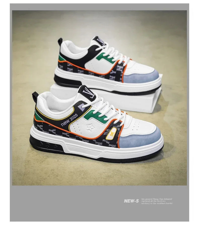 Men's Shoes, Spring 2025 New Printed German Training Board Shoes, Versatile, Niche, High-end, Sports and Leisure Shoes