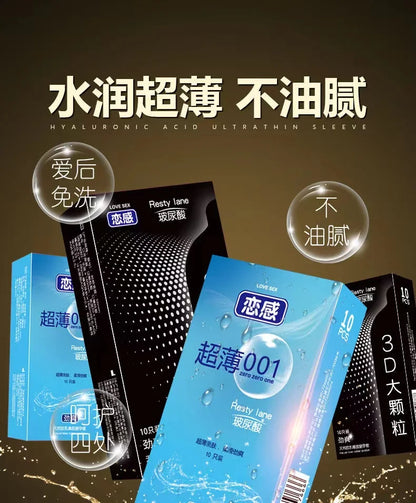 30pcs Ultra Thin Condoms For Men Delay Ejaculation Intimate Condone Hyaluronic Acid 0.01 Slim condom Natural Latex Penis Sleeve
