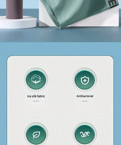 10Pcs/Men's Underwear  Underwear High Stretch Boxer Shorts Breathable Soft Men's Shorts Comfortable Size L-4XL