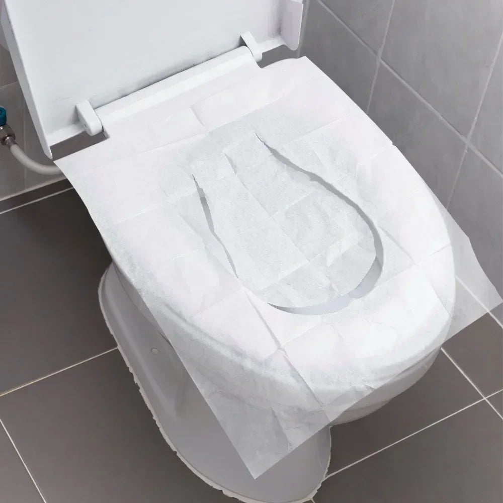 Paper Waterproof Soluble Water Covers Type Travel Camping Hotel Bathroom Accessories Portable Disposable Toilet Seat