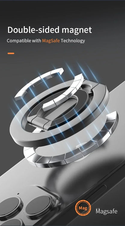 For MagSafe Double Sided Magnetic Phone Ring Holder Portable Folding Cellphones Stand Phone Accessories Support Bracket Grip