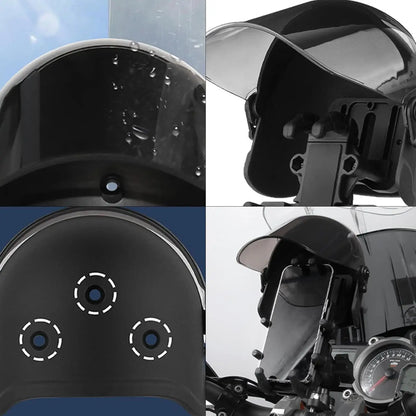Cell Phone Rain Cover Motorcycle Phone Sunshade Screen Waterproof Visor Sun Hat Phone Mount Sun Shade Extended Sun Visor Helmet