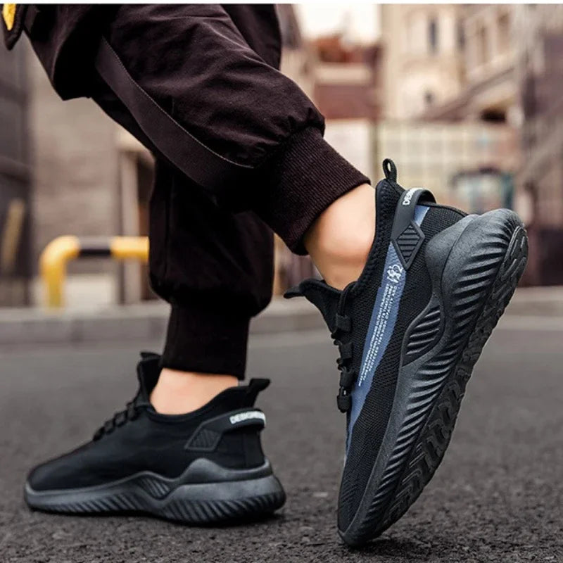 Men Sneakers 2025 Men Tennis Shoes New Fashion Spring and Summer Leisure Walking and Running Breathable Flat Bottom Gym Sports