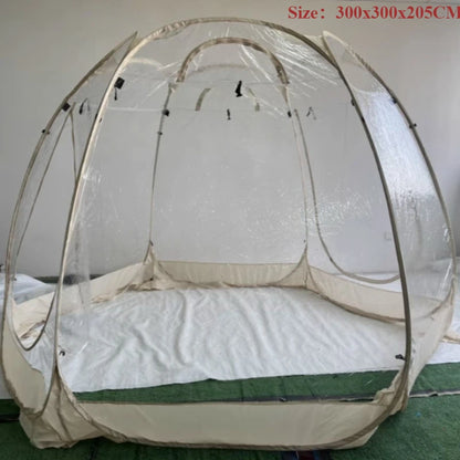 Outdoor Transparent Panoramic Tent Creative Windproof Courtyard Dinner Dome Camping Tents Family Travel Parties Equipment