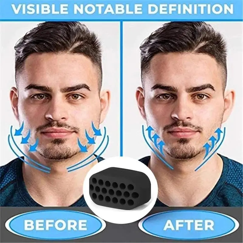 Jawline Exerciser for Man and Woman Silicone Jaw Exerciser Gum Tablets Jaw Trainer & Jaw Exerciser Shaper for Beginner, Intermed