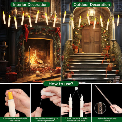 12/24Pcs Flameless LED Candle Battery Operated Flickering Candle For Home Christmas Party Wedding Decoration Tealight Candles