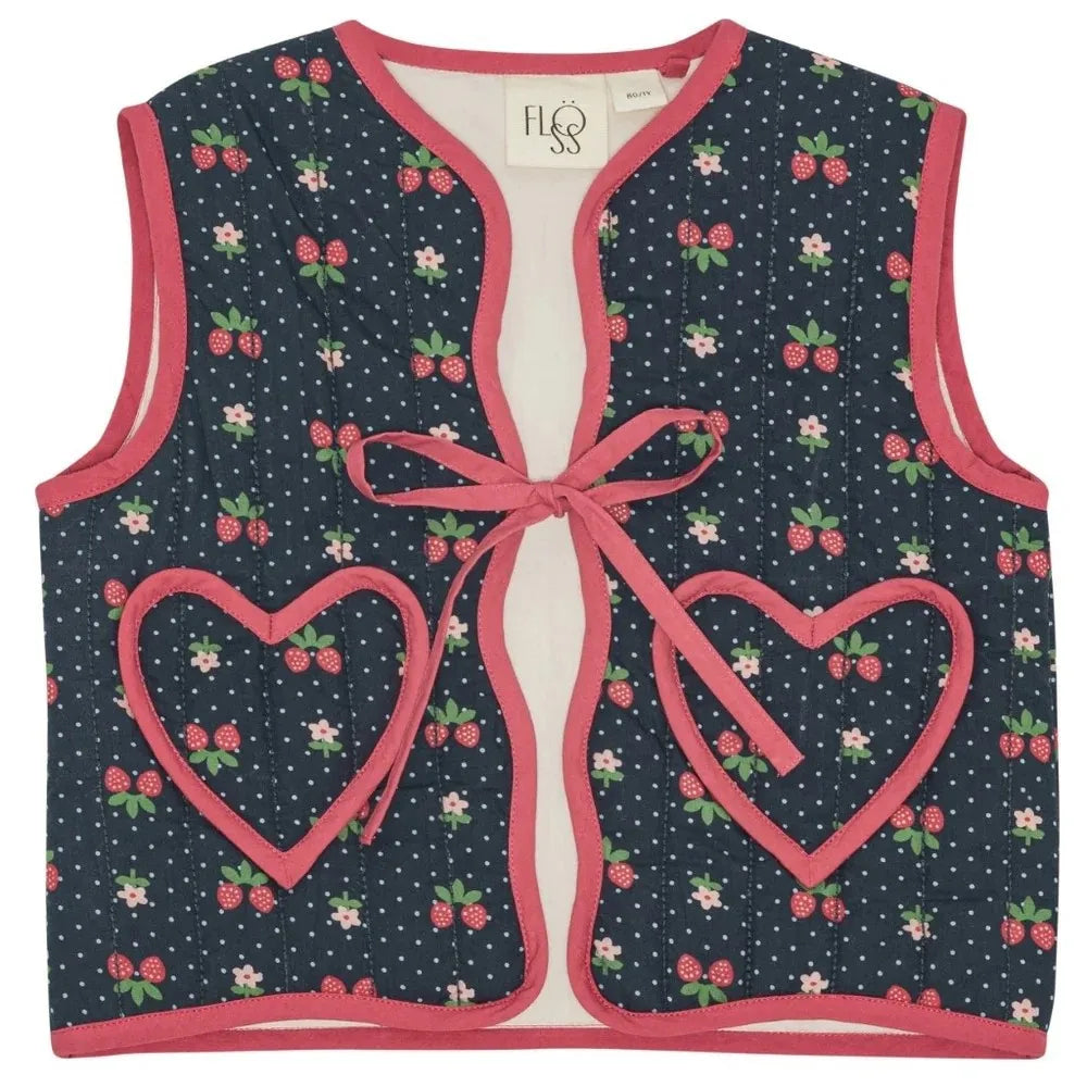 Kids Girls Clothes 25AW New Toddler FL Cute Bow Strawberry Printed Dresses Denim Vest Dress Jeans Children Clothing