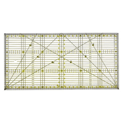 مسطرة ترقيع شفافة متعددة الأحجام من الأكريليك، مسطرة رسم، أدوات خياطة وقياس للمكتب والمدرسة