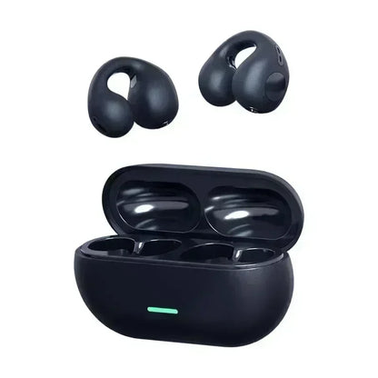 New Fone Bluetooth Headset 5.3 Wireless Air Conduction Headphones Clip Ear Music Noise Canceling HD Call Sports Gaming Earphone