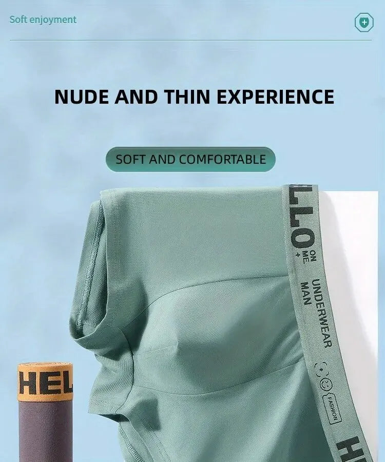 10Pcs/Men's Underwear  Underwear High Stretch Boxer Shorts Breathable Soft Men's Shorts Comfortable Size L-4XL