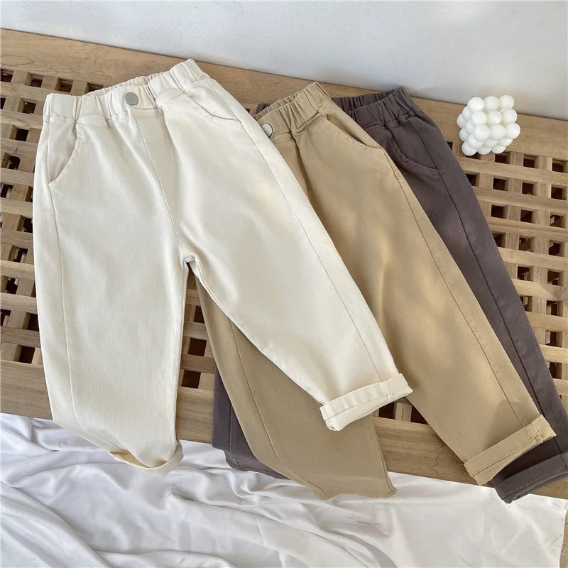 Kids Pants Kids Clothes Slacks Boys Girls Pants Foreign Style Korean Pants Autumn Spring Clothes for Kids