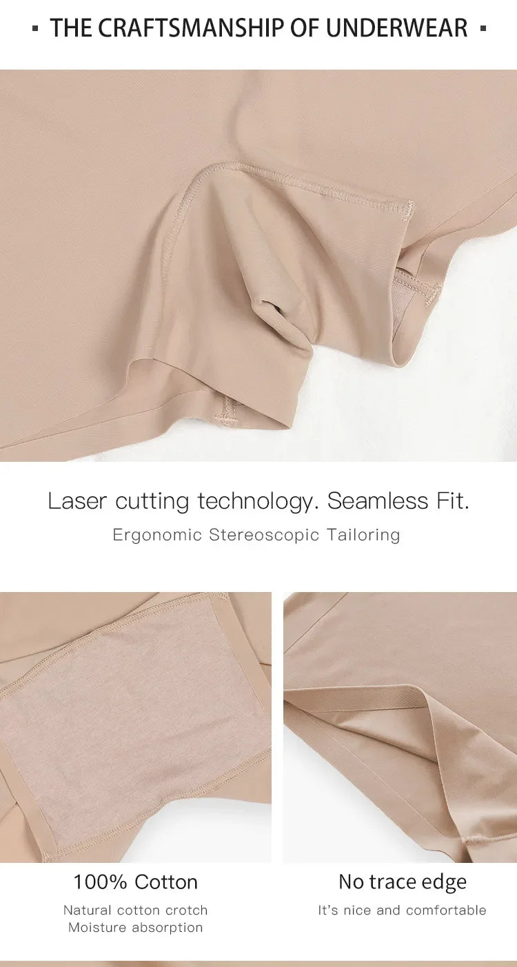 New Design Ladies Seamless Ice Silk Solid Biker Shorts Boxer Short Leggings Sports Yoga Pants Women's Shorts Panties T1584