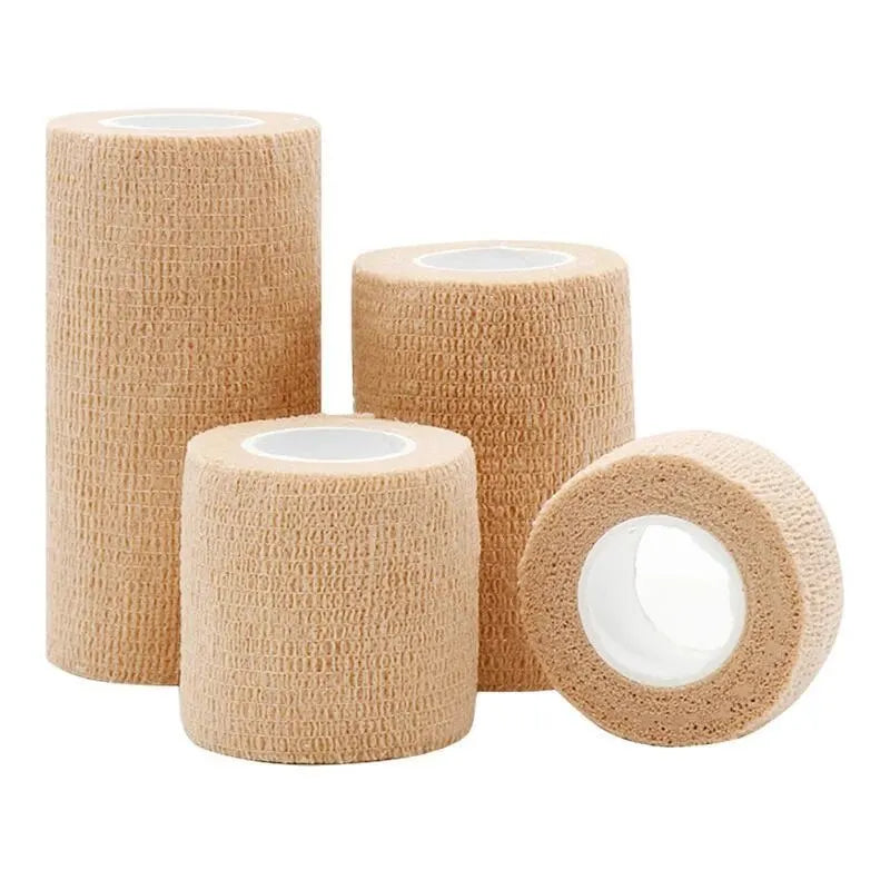 Self Adherent Cohesive Bandage Wrap Stretch Non Woven Self Adhesive Tape - Skin Colour Athletic Elastic Bandage
