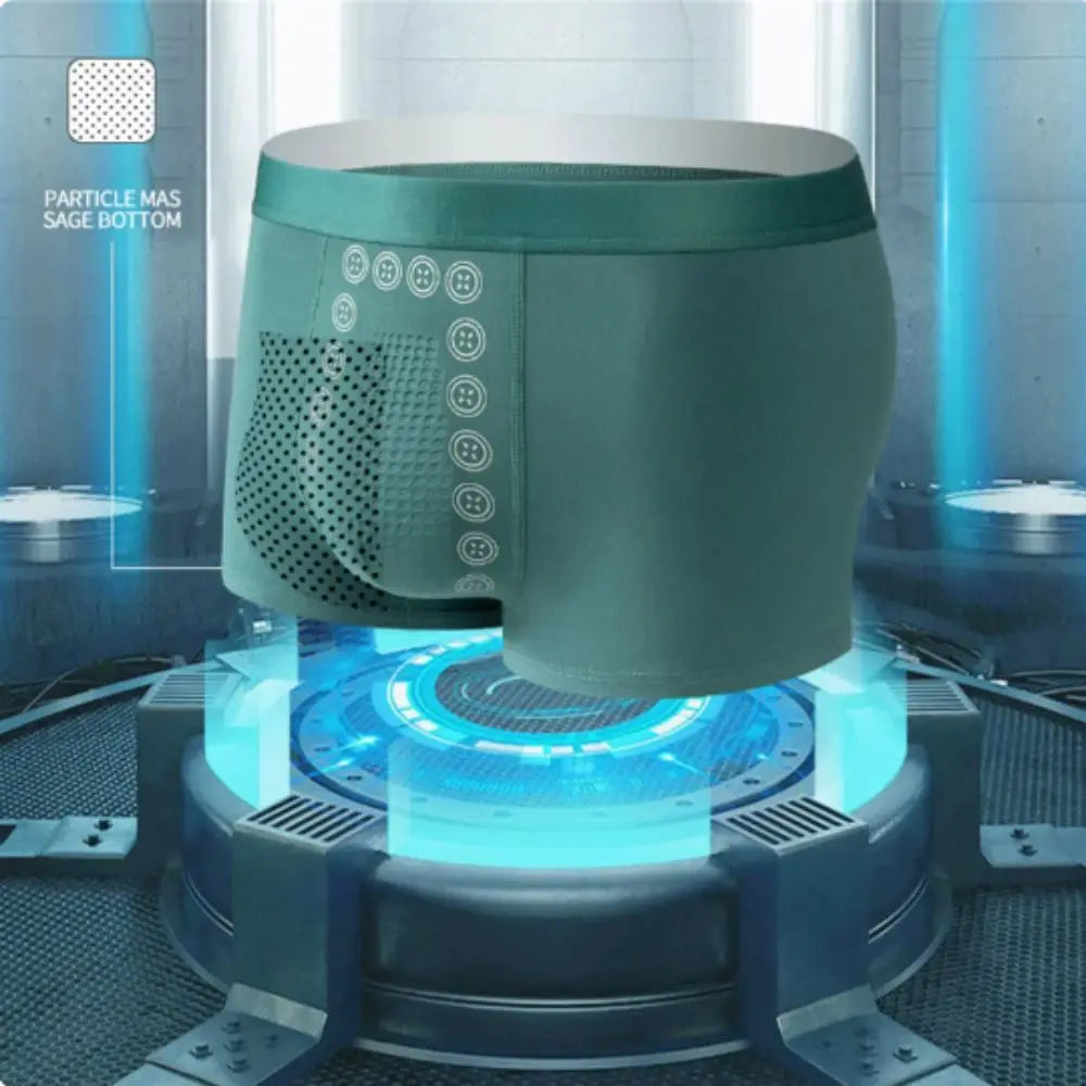 Energy Field Therapy Men's Underwear Elastic Polyester Fibre Long Lasting Slim Briefs Breathable Magnetic Therapy Men Underwear