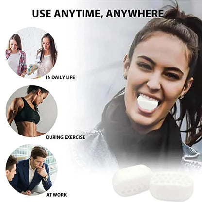 Jawline Exerciser for Man and Woman Silicone Jaw Exerciser Gum Tablets Jaw Trainer & Jaw Exerciser Shaper for Beginner, Intermed