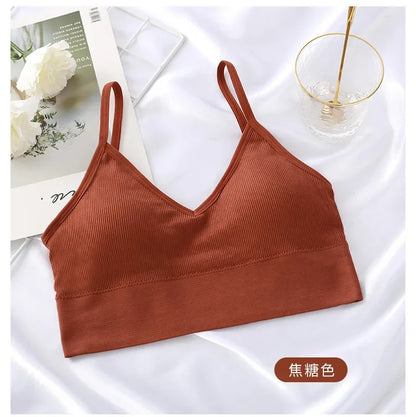 Seamless Women Push Up Bra Beautiful Back Bras Fitness Tops Brassiere Bralette Female Tube Top Underwear Bralet With Chest Pad