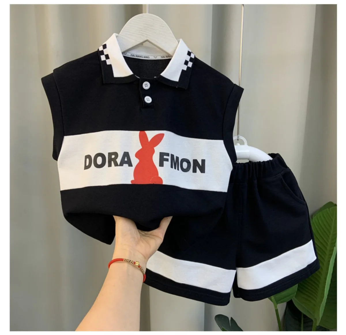 Korean Children's Clothes 2025 Summer Kids Clothes Boys Outfits Baby Thin Short Sleeves Stripe Polo Shirt +Shorts Two Pieces Set