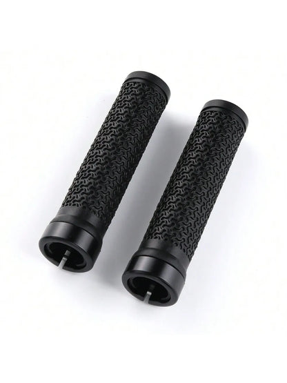 BKPTX Bicycle Handle Bar Grips MTB Mountain Bike Soft Single-sided Locking Handlebar Cover Plug Rubber Non-slip Cycling Grip