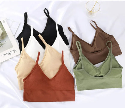 Seamless Women Push Up Bra Beautiful Back Bras Fitness Tops Brassiere Bralette Female Tube Top Underwear Bralet With Chest Pad