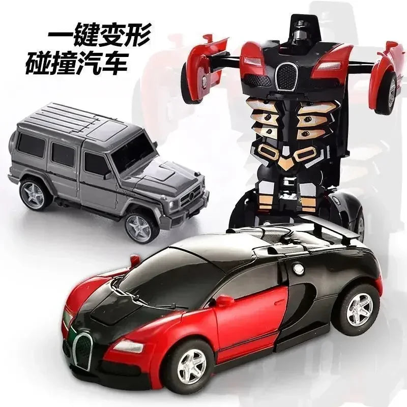Transforming Inertial Car with Collision Technology: Autobot Robot Car for Boys