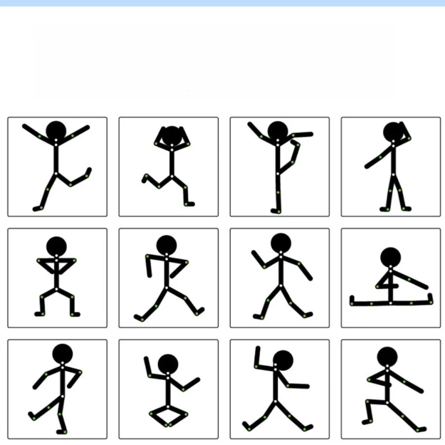 Puzzle, Match, Joint Movement, Little Wooden Man Game, Teaching Tool, Toy, Versatile Little Wooden Man Children's Toy