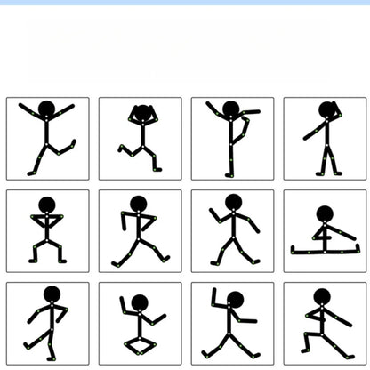 Puzzle, Match, Joint Movement, Little Wooden Man Game, Teaching Tool, Toy, Versatile Little Wooden Man Children's Toy