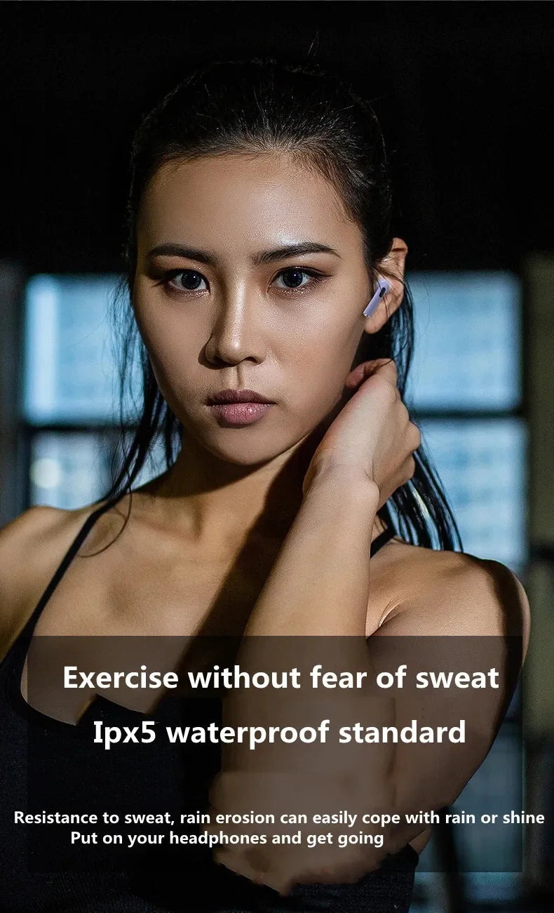 Air TWS Bluetooth Earphones Wireless Bluetooth Headset Noise Cancelling Earbuds with Mic Wireless Headphones for IPhone